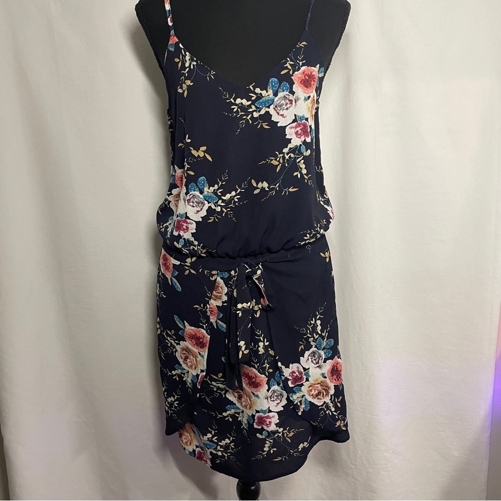 GRACE KARIN small blue floral dress